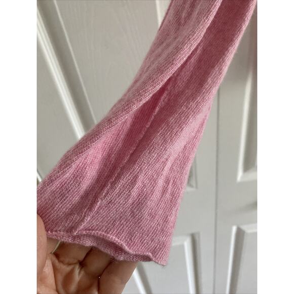 Bianco‎ & Blu Womens XL Pink Knit Italian Wool Cashmere Silk Blend Sweater Fem - Picture 3 of 8